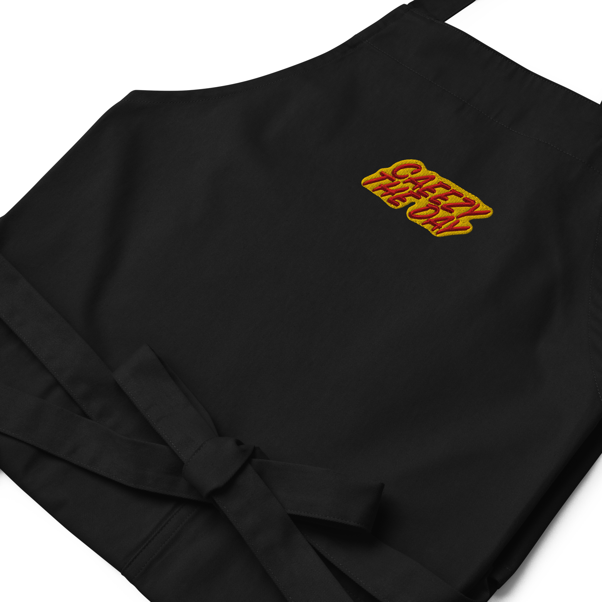 Caeezy The Day Embroidered Organic Cotton Apron
