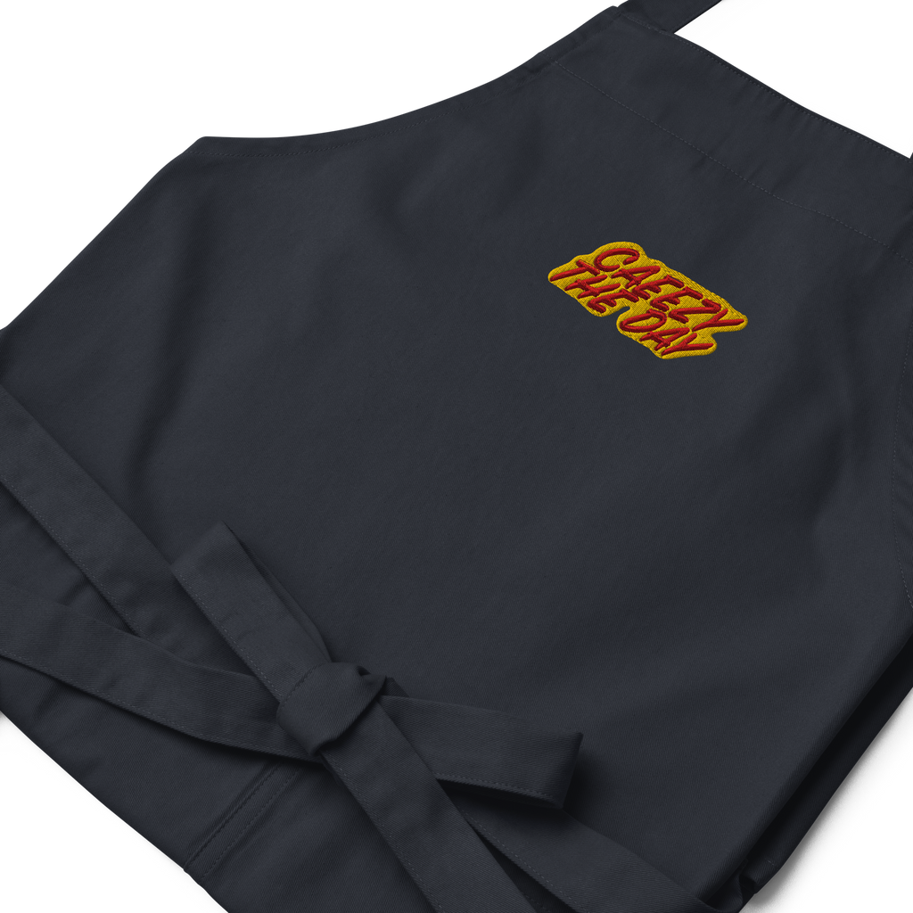 Caeezy The Day Embroidered Organic Cotton Apron