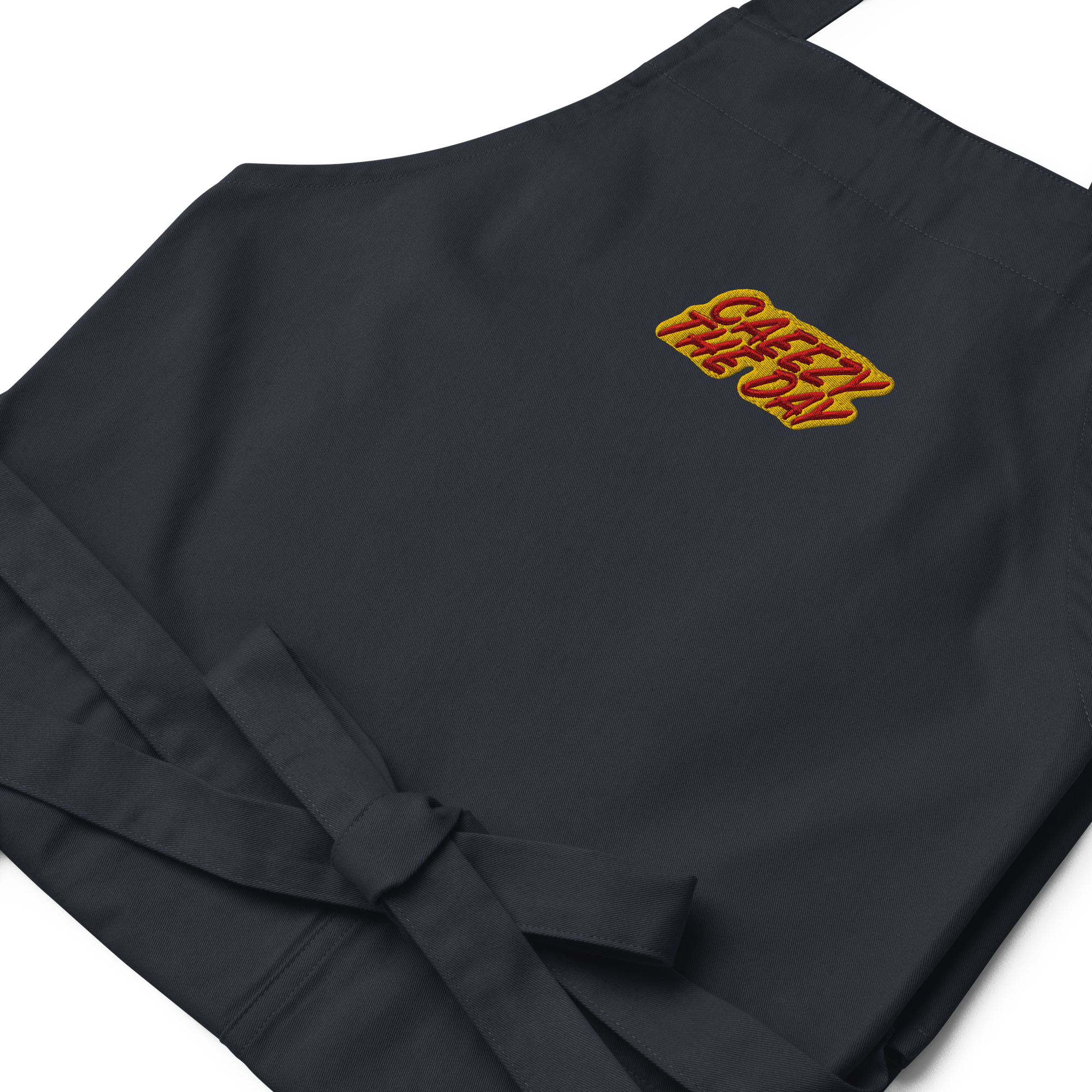 Caeezy The Day Embroidered Organic Cotton Apron