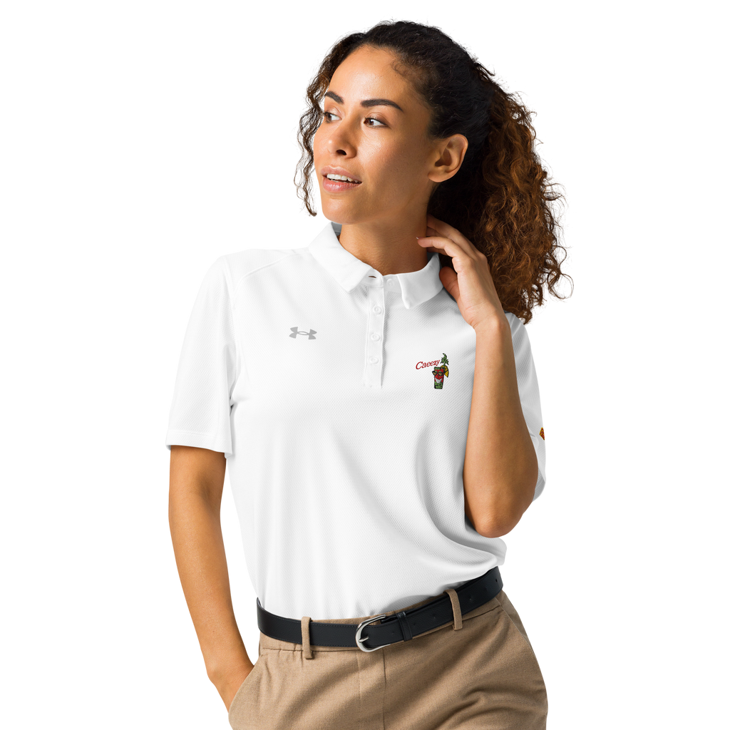 Caeezy The Day Women’s Embroidered Golf Polo
